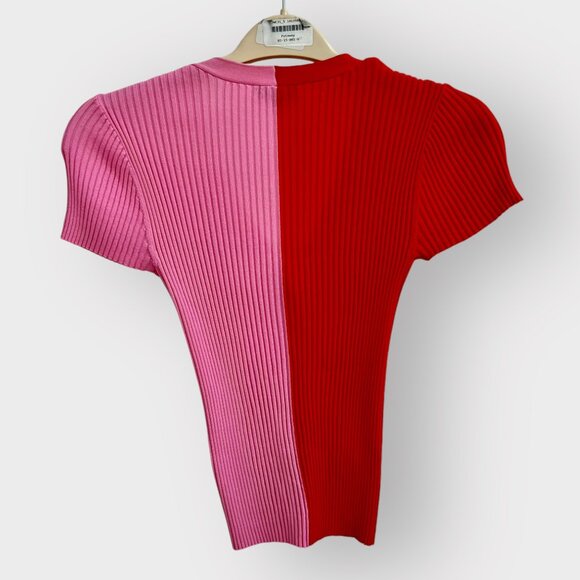 STAUD color block knit tee - Picture 3 of 3